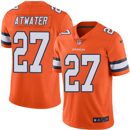 Men Denver Broncos #27 Steve Atwater Nike Orange Rush NFL Jersey->denver broncos->NFL Jersey